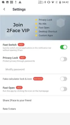2Face android App screenshot 0